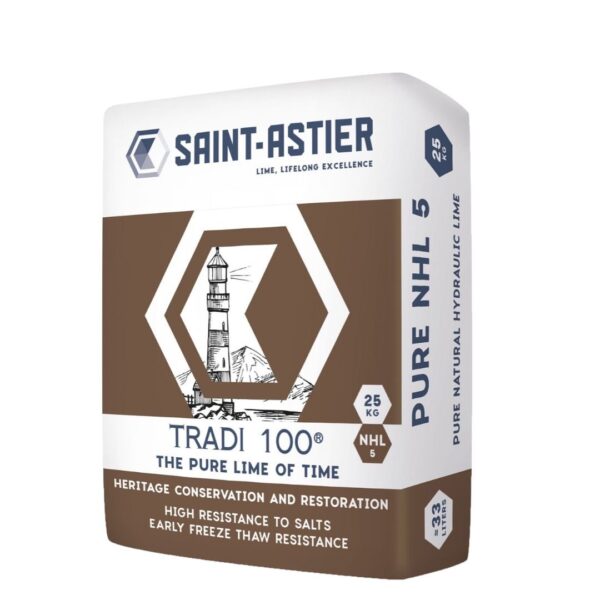 100% natuurlijk hydraulische kalk NHL 5 van Saint-Astier®